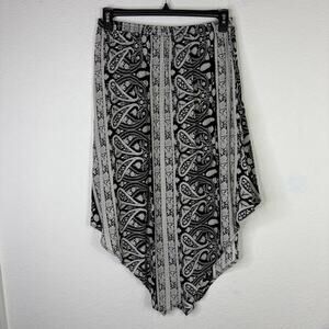 Seraphina Bandana Skirt Handkerchief Hem, Size M? Boho, Casual, summer, comfort